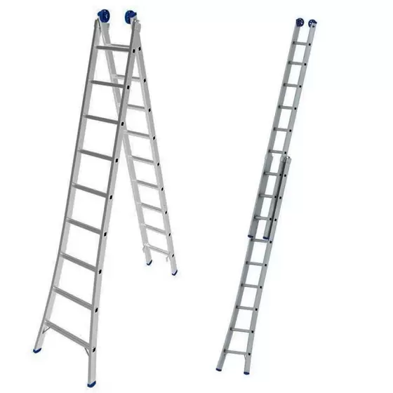 ESCADA ALUMINIO EXTENSIVA 2X10 MOR